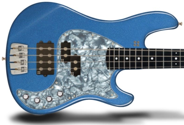Sandberg California II VT4 & VM4 Pickguard, Blackpearl